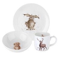 Royal Worcester Wrendale 3pc Set - Hare, Squirrel, Stag
