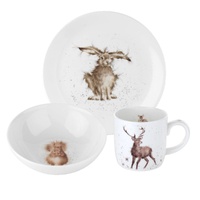 Royal Worcester Wrendale 3pc Set - Hare, Squirrel, Stag