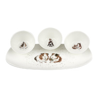 Royal Worcester Wrendale Bowls And Tray Set
