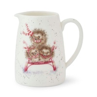 Royal Worcester Wrendale Designs Posy Jug - Sledgehogs Hedgehog