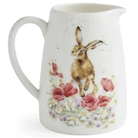 Royal Worcester Wrendale Designs Posy Jug - 'Field of Flowers' Hare