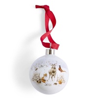 Royal Worcester Wrendale Christmas Bauble - Snow Place Like Home 2026