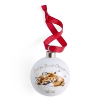 Royal Worcester Wrendale Christmas Bauble - Baby's 1st Christmas 2026