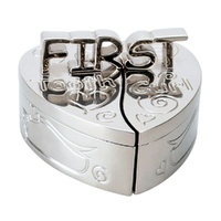 Whitehill Baby - Silverplated Heart First Tooth and Curl Box