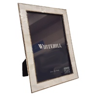 Whitehill Frames - Nickel Plated Natural River Shell Photo Frame 4x6"