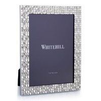 Whitehill Frames - Nickel Plated Checkered Photo Frame 5x7"