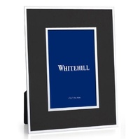 Whitehill Frames - Faux Silver Matte Black Finish Frame 4x6"