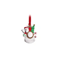 Whitehill Silver Hanging Ornament - Santa in Steam Train