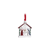 Whitehill Silver Hanging Ornament - Nativity
