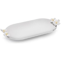Whitehill Giftware - Blossom Deco Nickel Plated Oval Tray