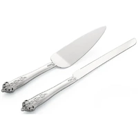 Whitehill Serveware - Cake Knife & Server with Crystals (Set of 2)