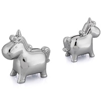 Whitehill Baby - Faux Silver Unicorn Money Box