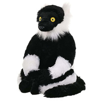 Wild Republic Cuddlekins - Black And White Lemur 12"