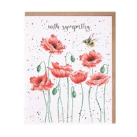 Wrendale Designs Greeting Card - With Sympathy