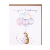 Wrendale Designs Greeting Card - On your Christening