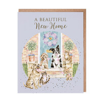 Wrendale Designs The Country Set Greeting Card - Beautiful New Home
