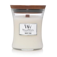 WoodWick Medium Candle - White Teak