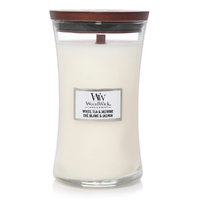 WoodWick Large Candle - White Tea & Jasmine