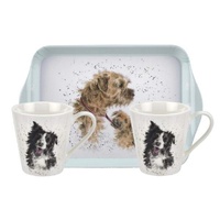 Royal Worcester Wrendale Mug and Tray Set - Dogs