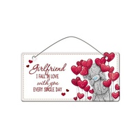 Tatty Teddy Me To You Valentines Plaque - Girlfriend